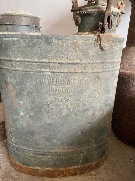 Pulverizador cobre, Celha, Crivos , Braseira - restauro - velharias