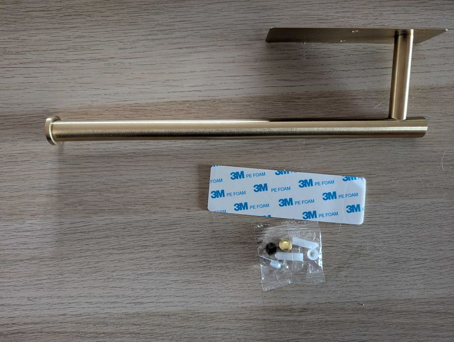 Suporte de toalha casa de banho - dourado - NOVO