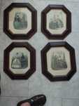 4 Quadros - Molduras em madeira NOVAS