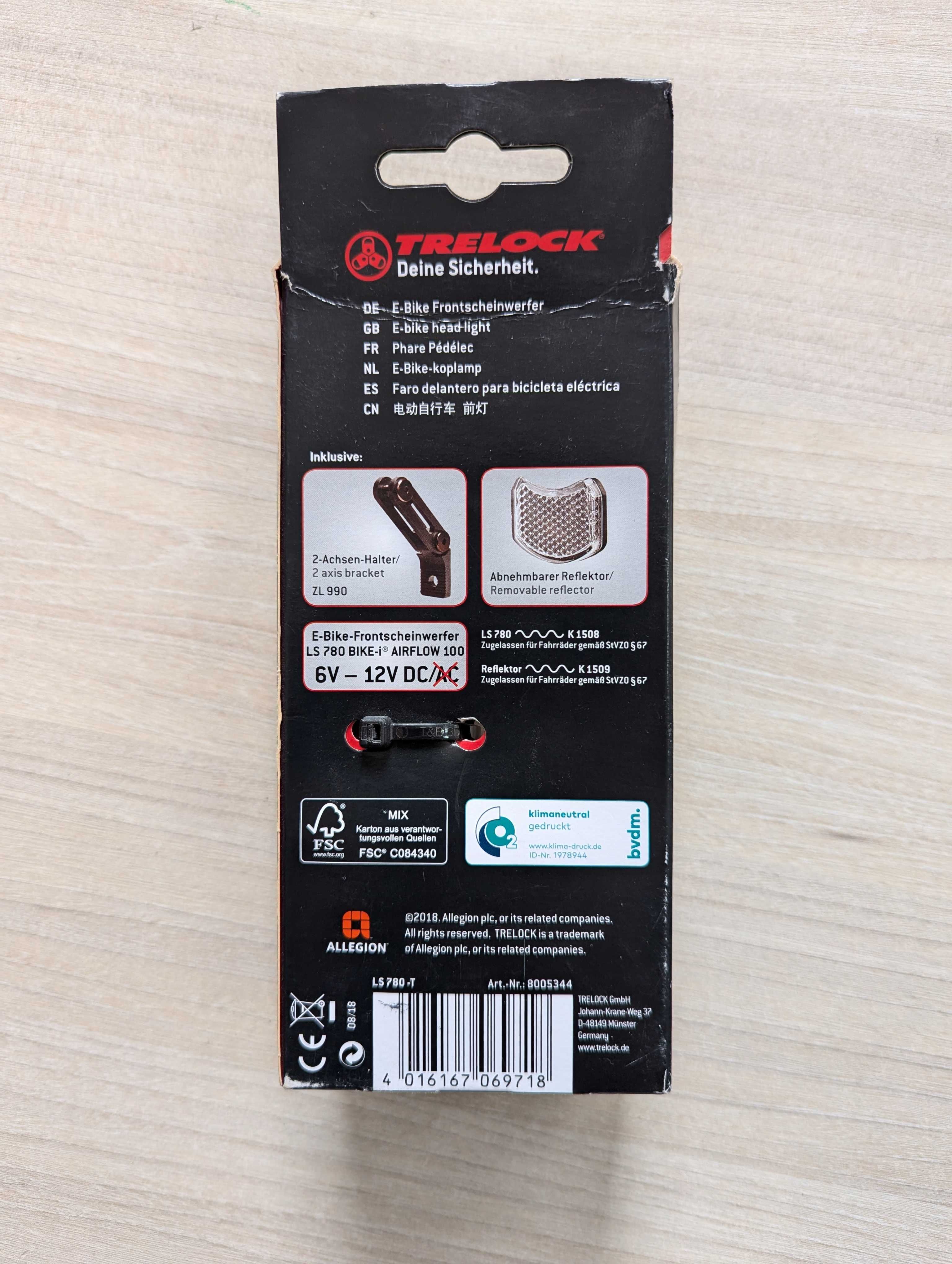 E-BIKE  LED   Trelock Bike-i Airflow 100