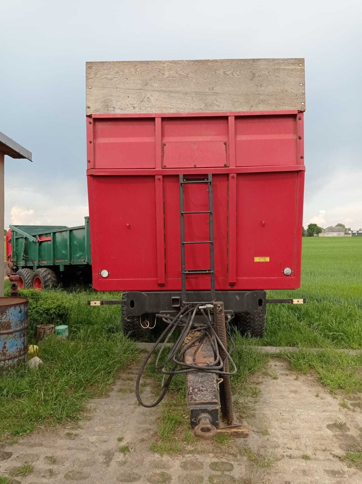 Przyczepa tandem typu LMR 14t z nadstawkami 16t