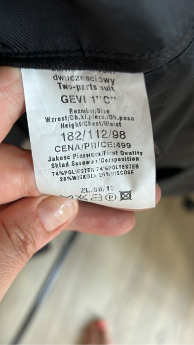 Garnitur Męski dwu częściowy - koszula gratis