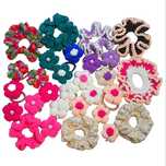 Kwiatki i scrunchie handmade