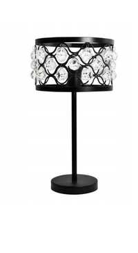 Czarna lampa dekorcyjna 25x25x45cm