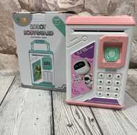 Дитяча електронна скарбничка-сейф з відбитком пальця та кодовим замком