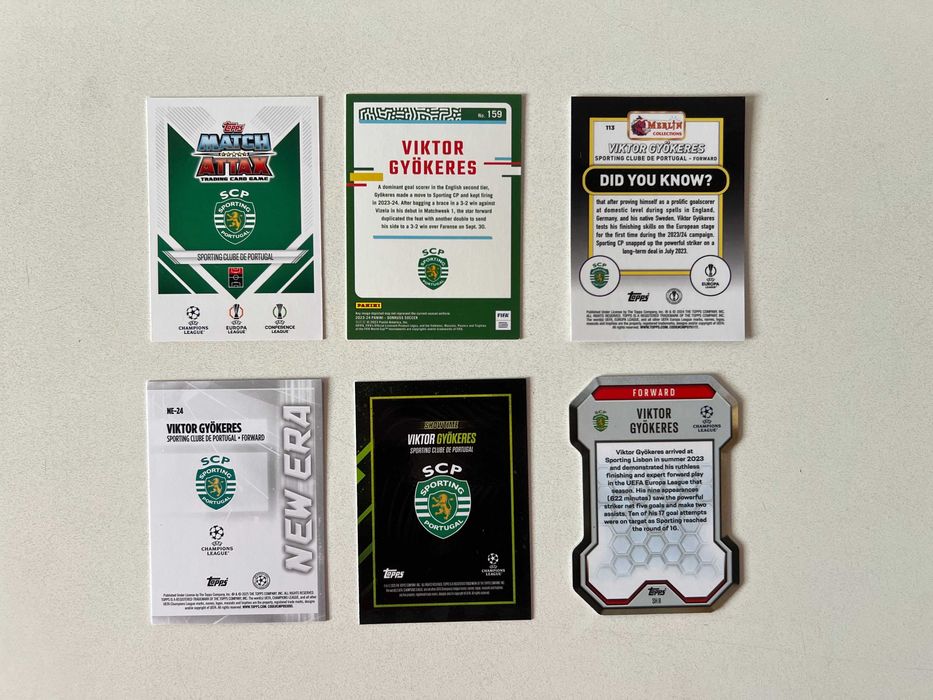 cartas Viktor Gyokeres Sporting Topps Panini