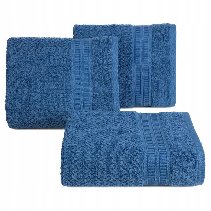 Ręcznik Rosita 30x50 niebieski o ryżowej strukturz