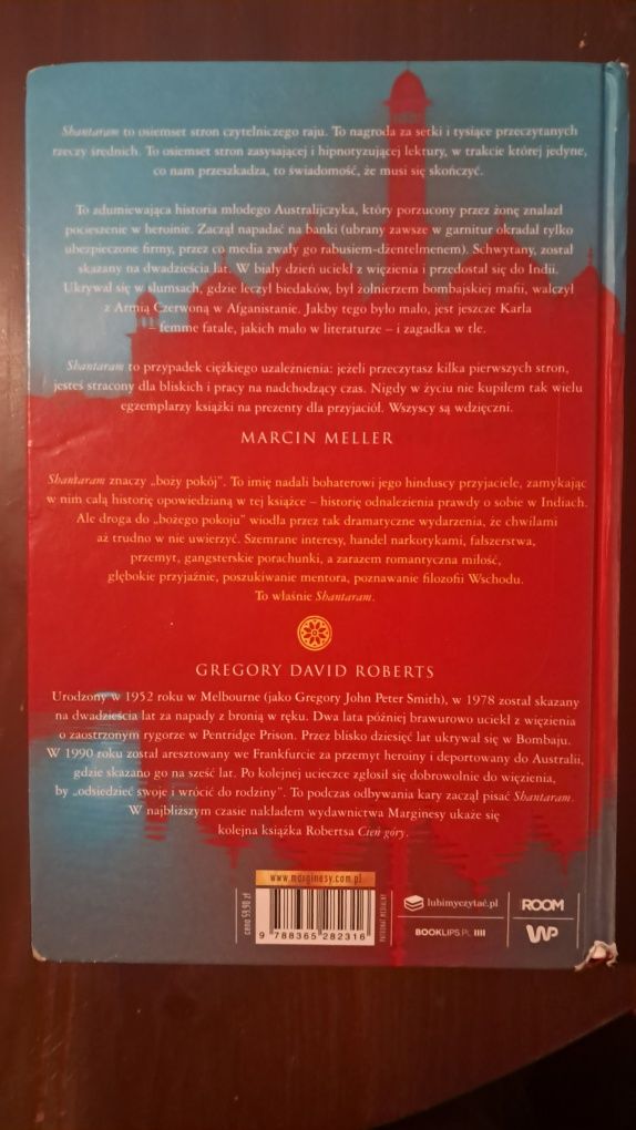 ZESTAW "Shantaram", "Cień Góry" Tom 1+2, Gregory David Roberts UŻYWANE