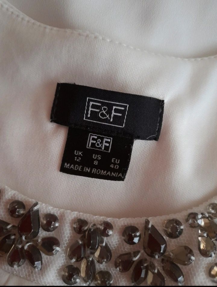 Nowa elegancka bluzka biala koszula F&F 38/40 modna