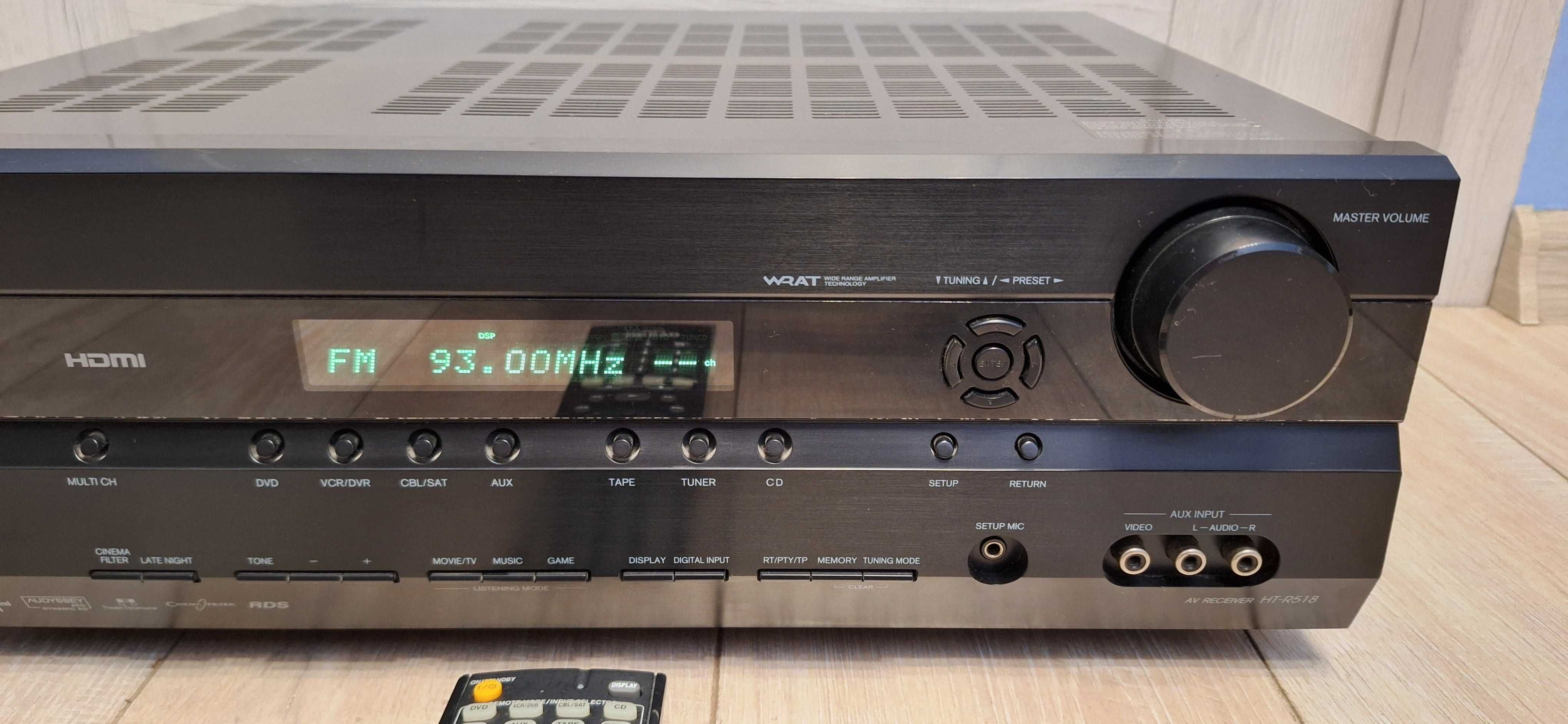 Wzmacniacz ONKYO HT-R518 ! Sprawny + ORYG. PILOT! Okazja