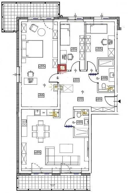 Apartament w stanie deweloperskim z wizualizacją