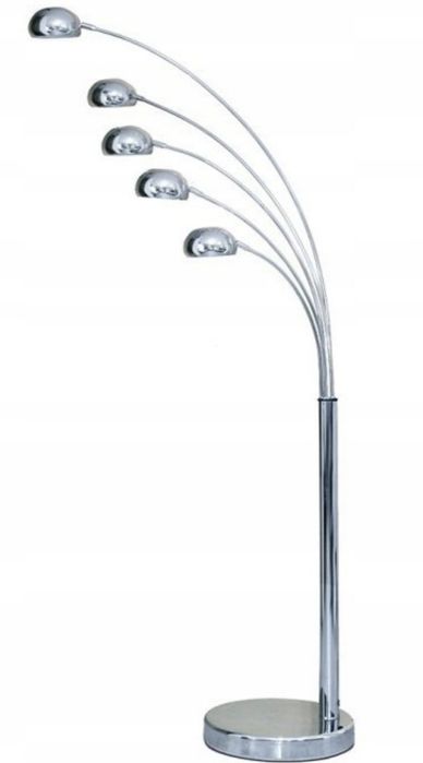 Lampa stojąca srebrna + gratis