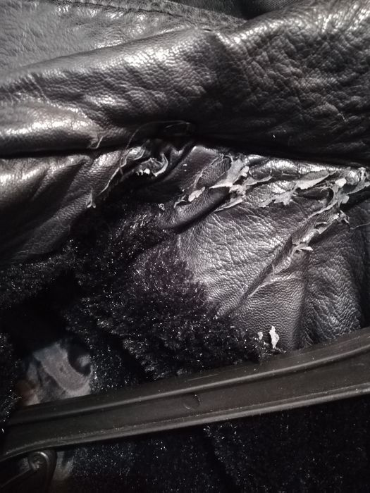 Kurtka skórzana ocieplana