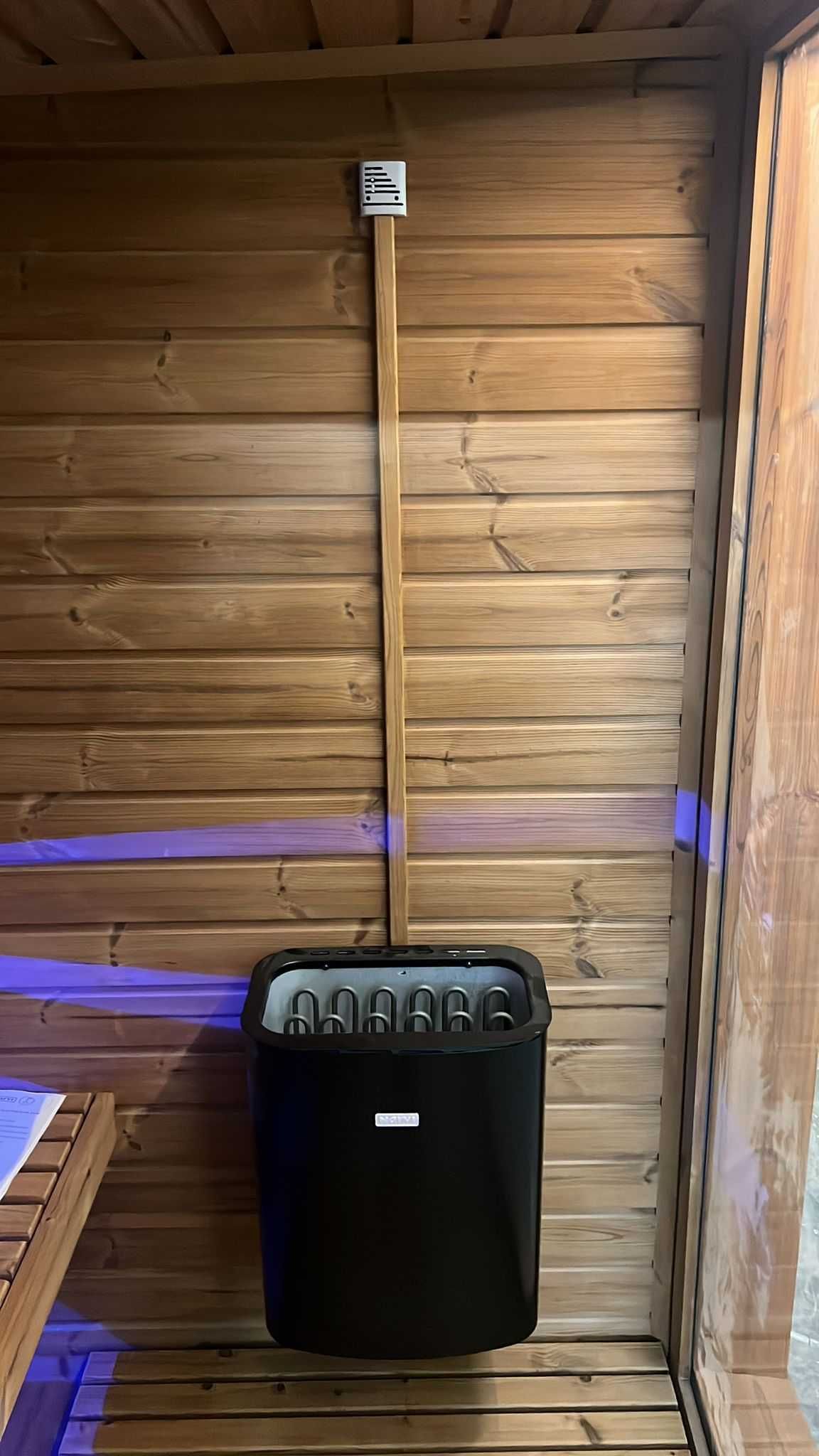 Modern Sauna Ogrodowa Bogato Wyposażona z Piecem Bania Ruska Domek