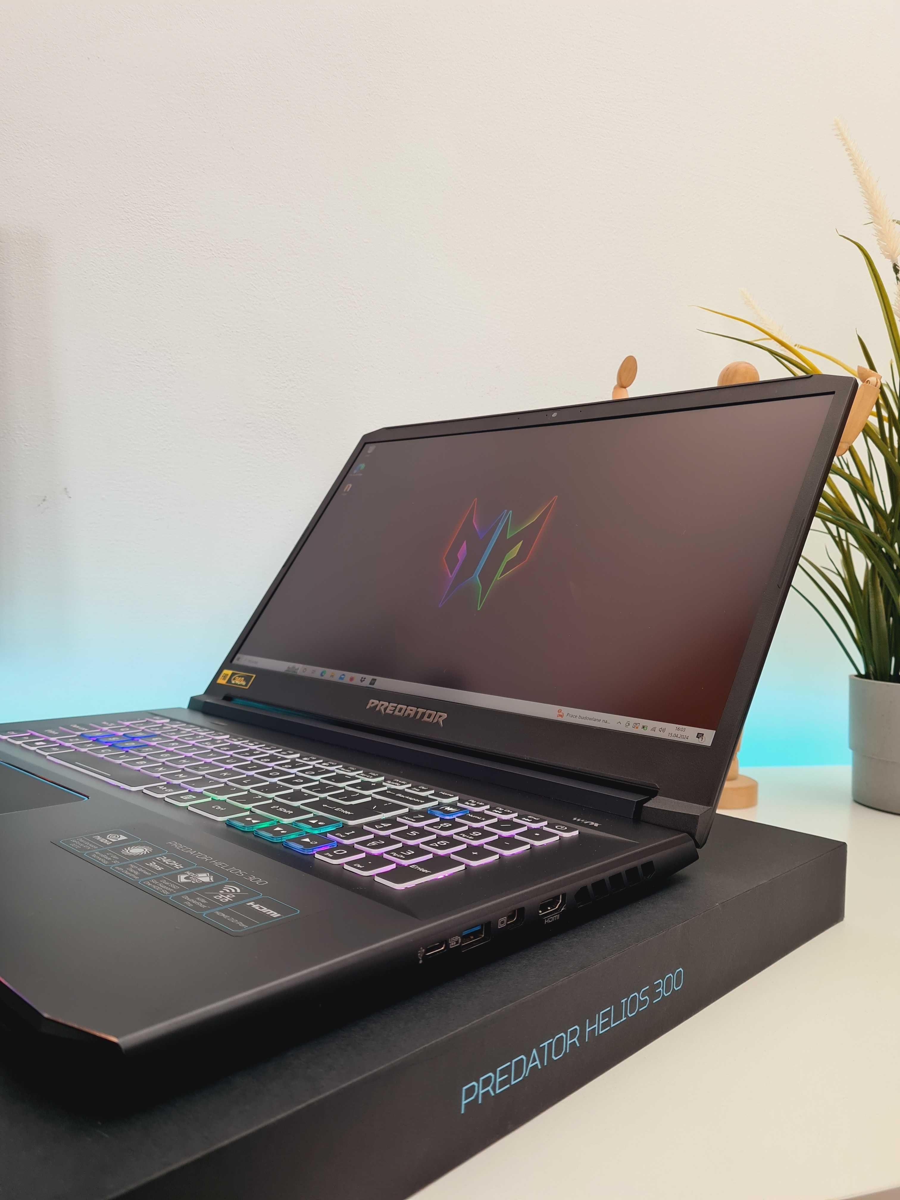 Potężny Laptop do GIER Predator 17.3 240Hz RTX 2070 i7-9th GAMING F68$