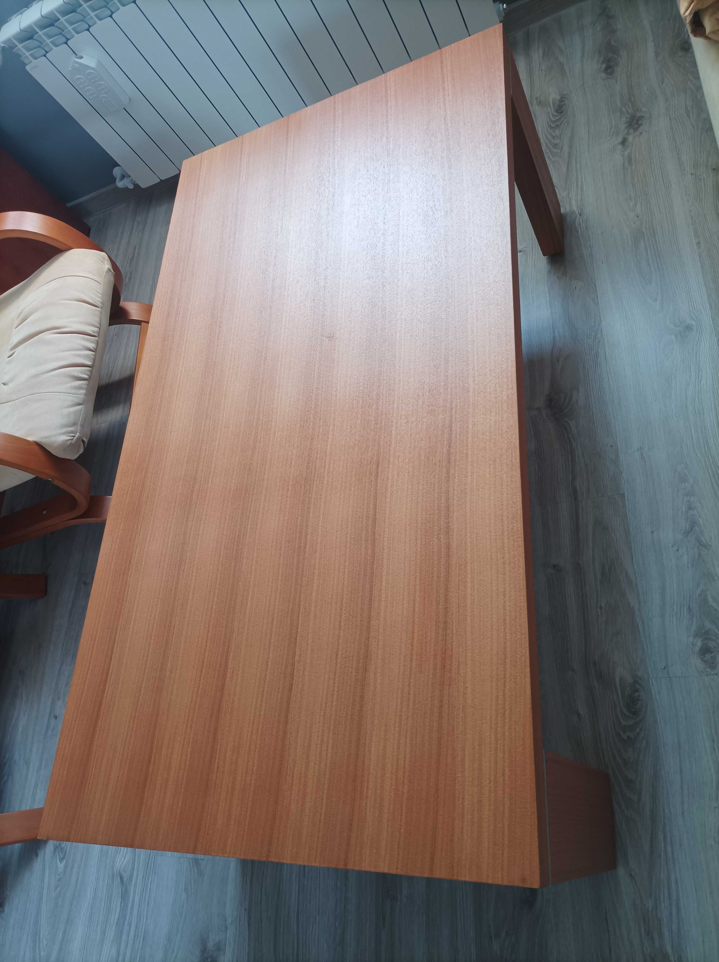 Stolik kawowy, ŁAWA z grubym blatem.