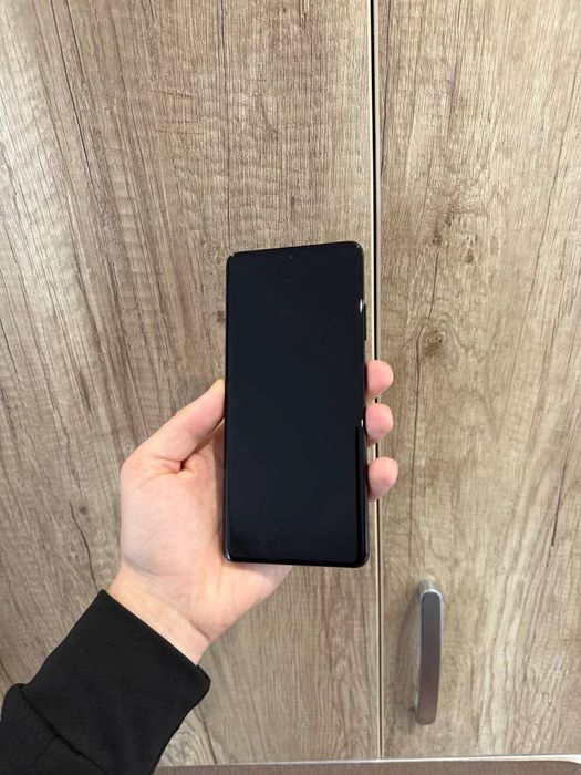 Дисплей Samsung S21 Ultra с рамкой, отпечатком пальца, black