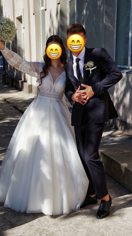 свадебное платье и фата