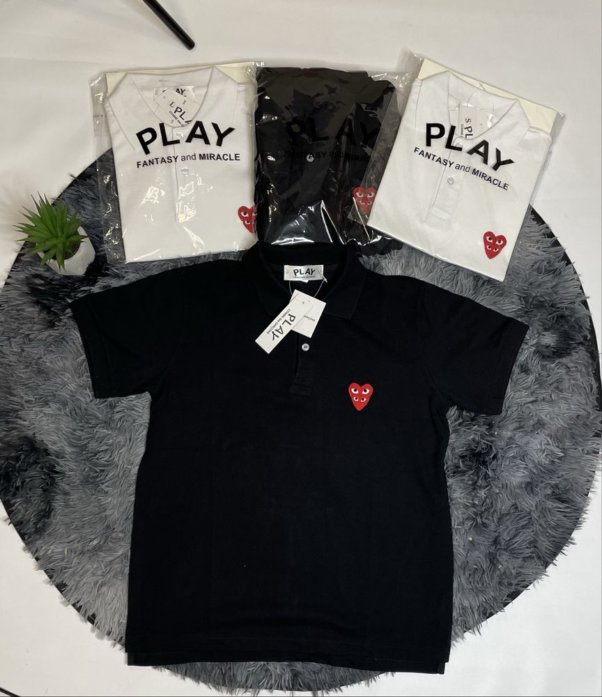 Футболка поло CDG Play / comme des garcons polo