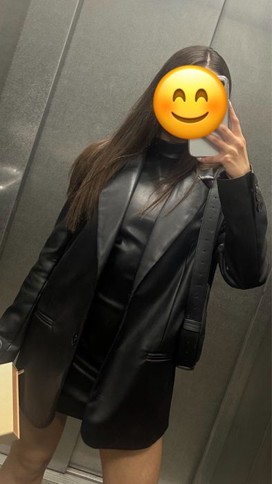 Піджак zara шкіряний