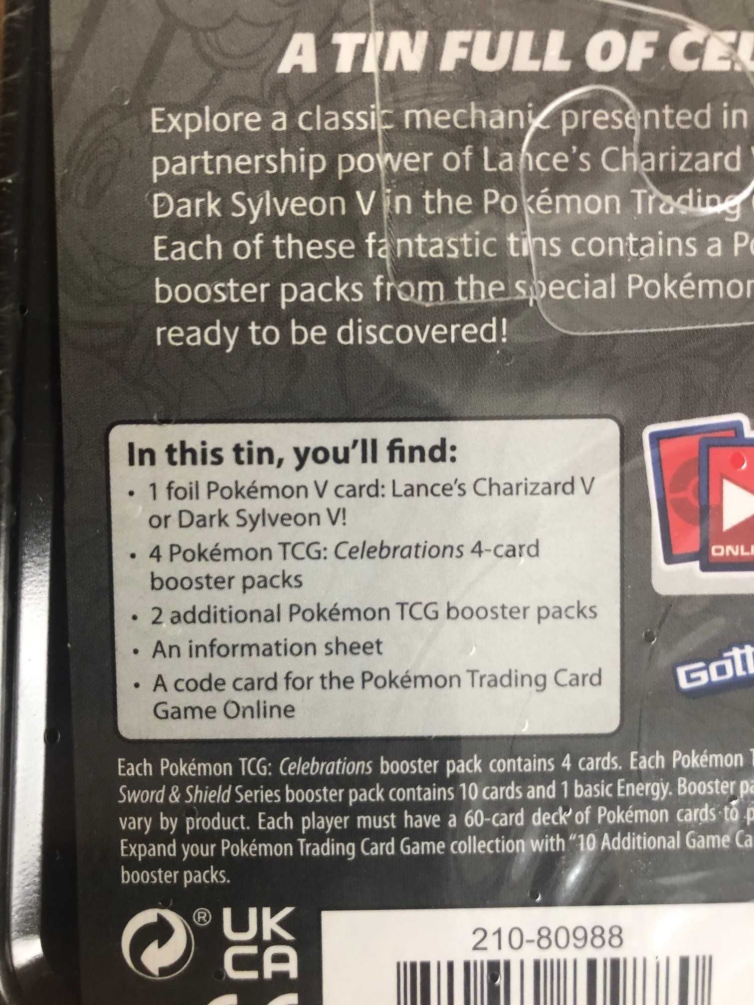 Karta karty pokemon Lance Charizard Celebrations