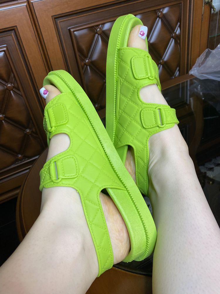Босоножки зеленые женские босоніжки зелені сандалі жіночі 25 см 39 р