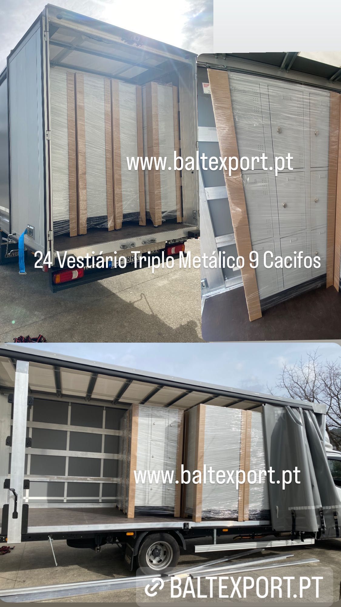 Armário Vestiário 6 Cacifos com 1900A*900L*500P mm com Pés 200 Cinza