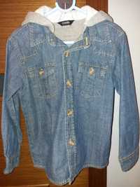 Koszula jeansowa, kaptur, George,104-110