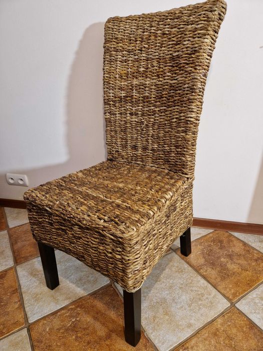 Krzesła komplet 4 sztuki yjsk liść bananowca