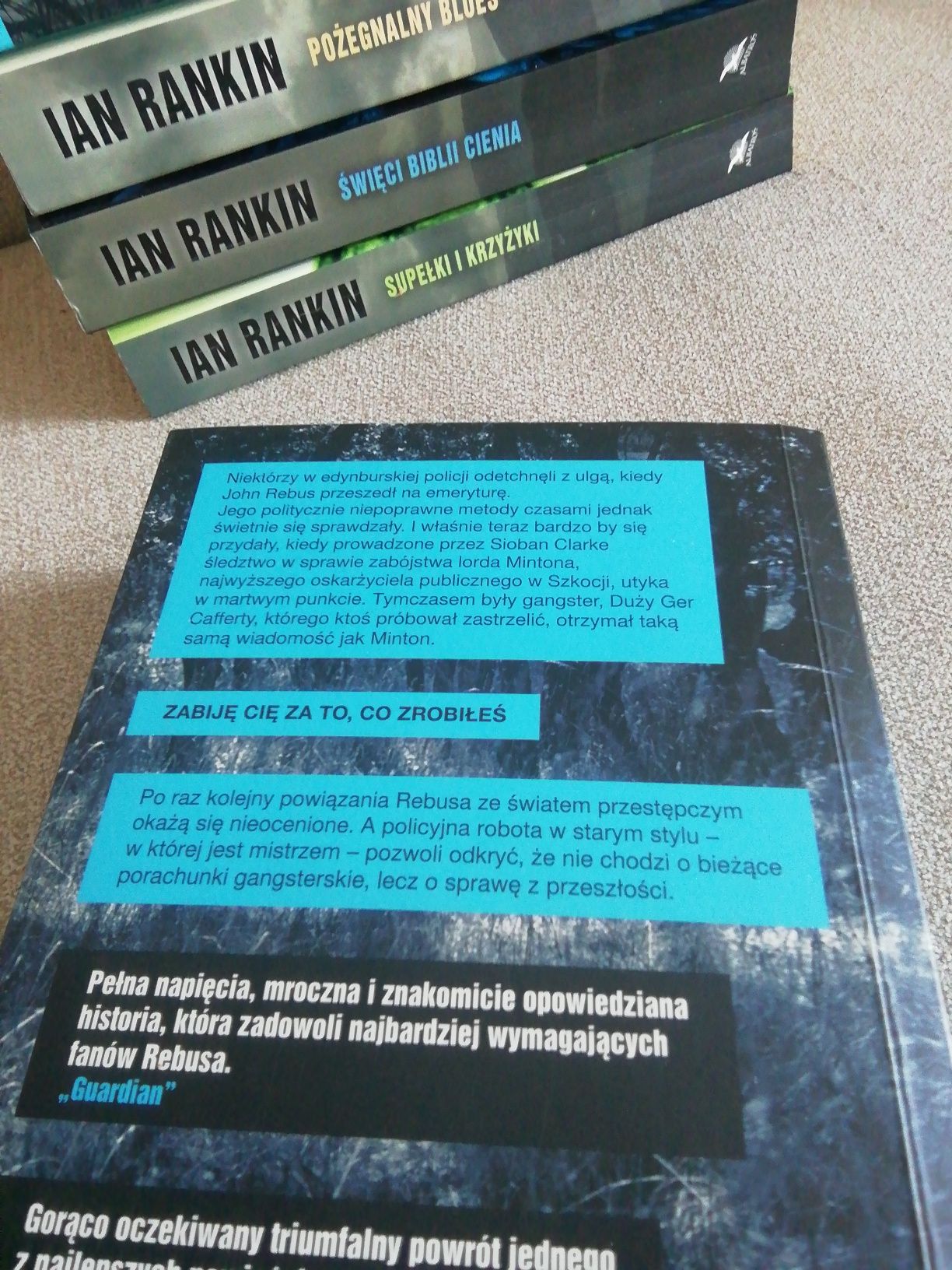 Ian Rankin, 7 książek z inspektorem Rebusem,