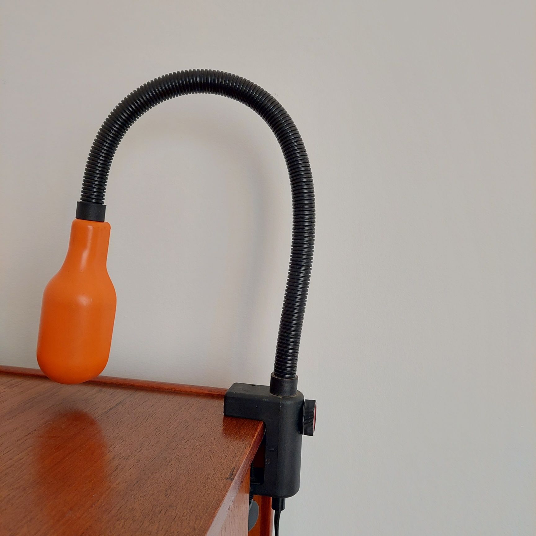 Lampka pomarańczowa space age vintage Leuchten
