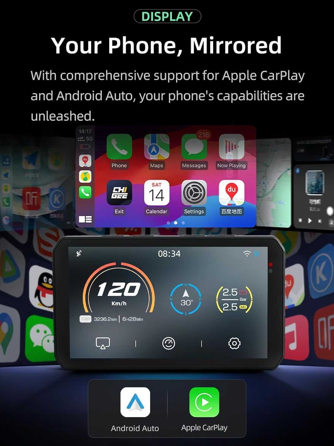 CHIGEE AIO 5 PLAY - Android Auto e CarPlay