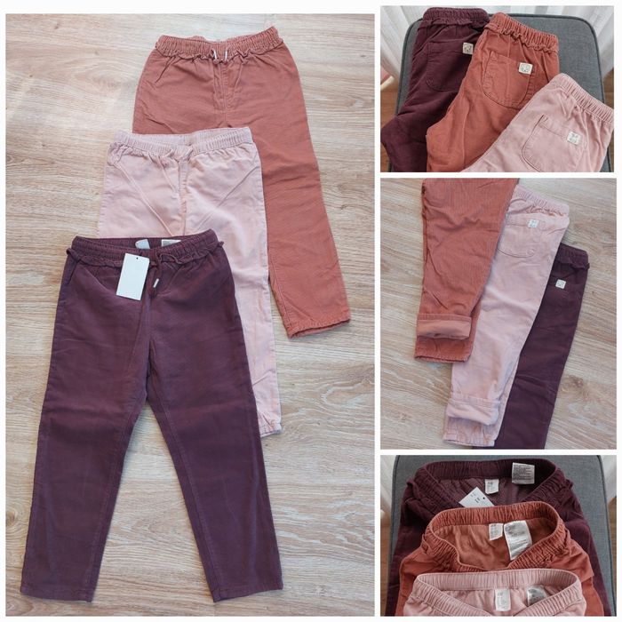 Zestaw sweterków i spodni H&M 98/104