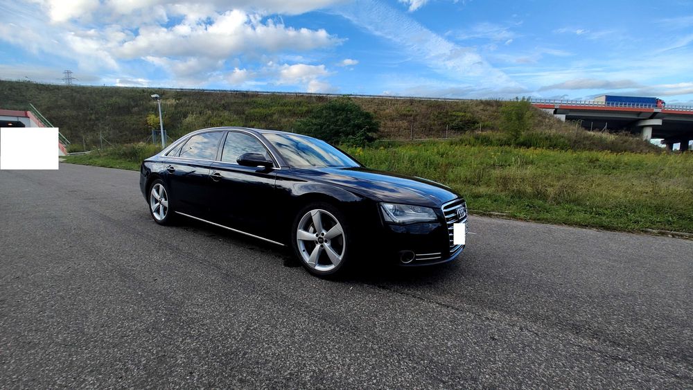 Audi A8 L Quattro Solar dach Bi ksenon Radar Navi Skóra Zamiana