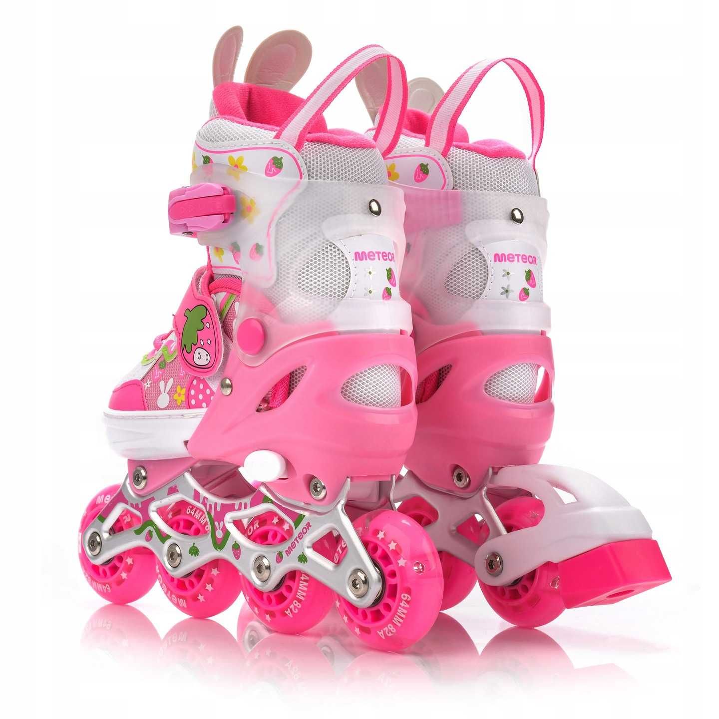Rolki 4w1 METEOR BUNNY M (rozmiar 34-37)