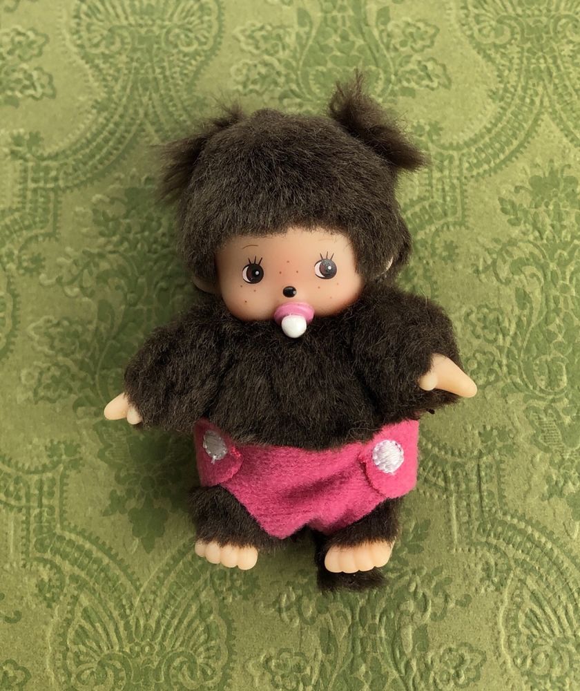 Nowa małpka Monchhichi Sekiguchi miniatura mini dziewczynka Japonia