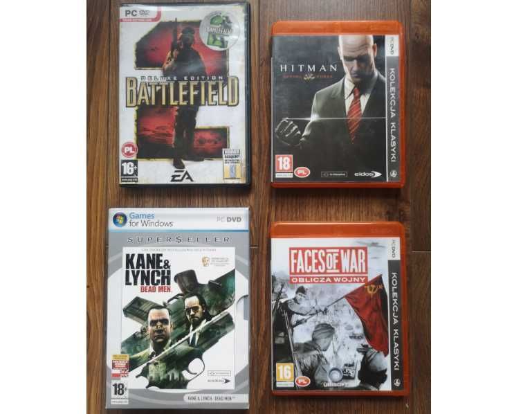 Gry PC PL Kane&Lynch Dead Man, Faces Of War, Battlefield 2 , Hitman