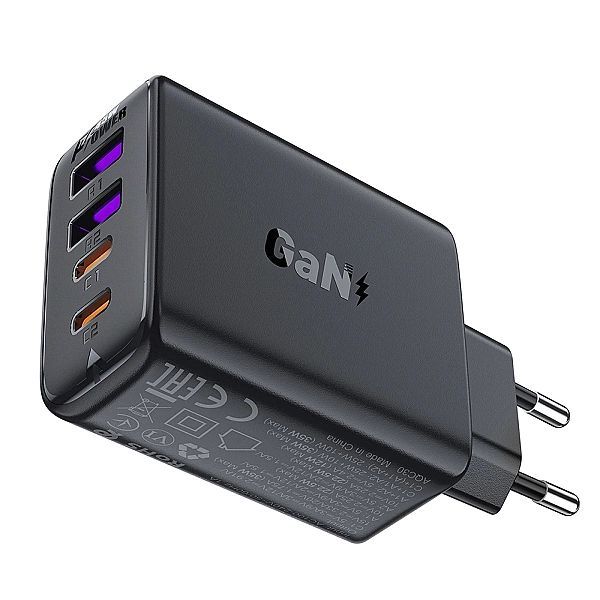 Ładowarka Acefast A61 Pd 45w GaN 2 x Usb-c + 2 x Usb-a z 4 portami - c