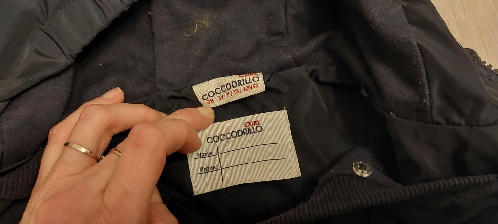 Kurtka 2 w 1 przejściowa dla chłopca firmy Coccodrillo rozmiar 98 bdb