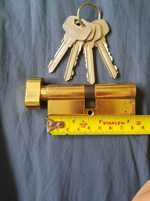 YALE wkładka/zamek do drzwi z gałka 35/35