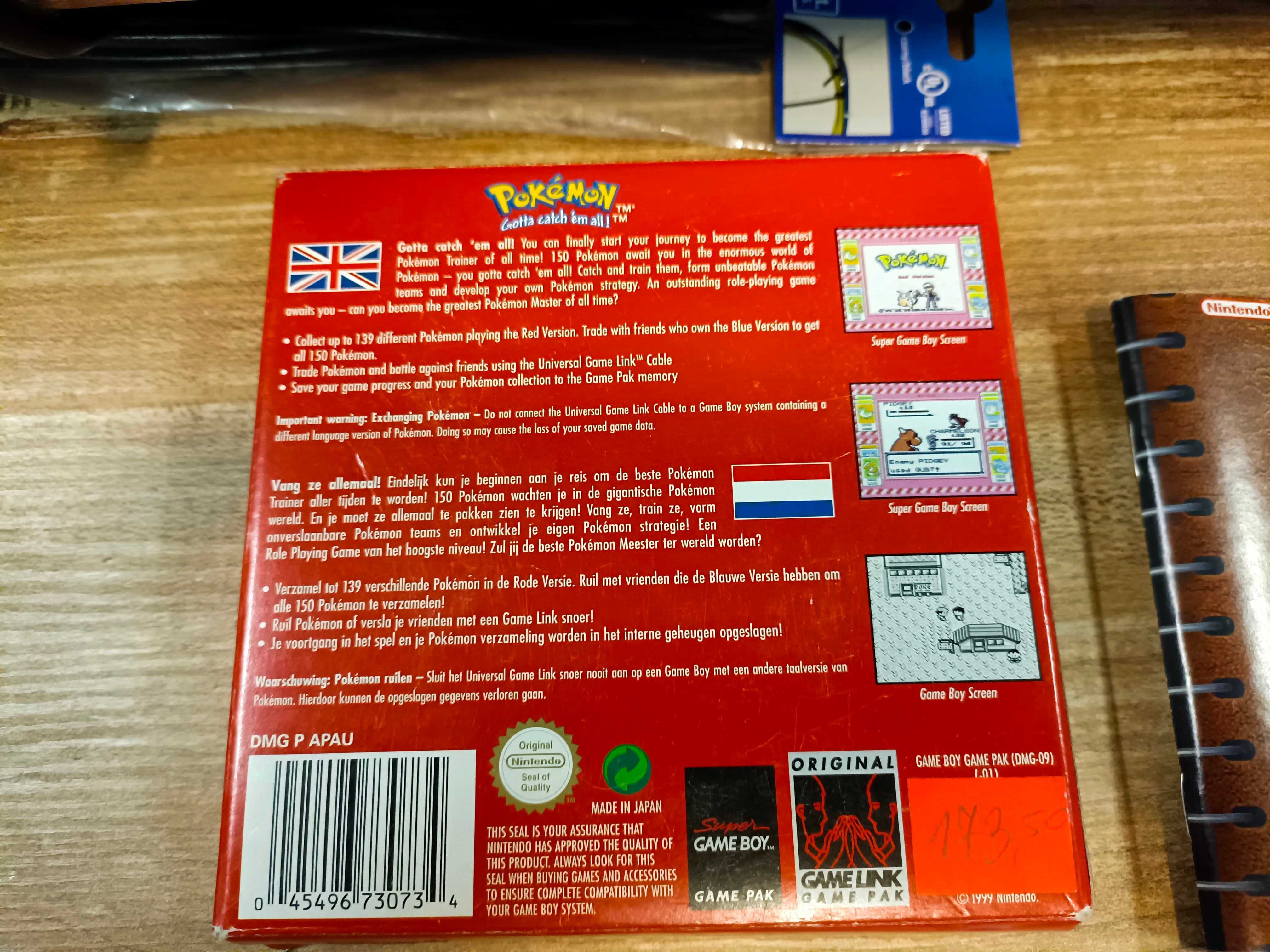Pokemon Red Version Game Boy Unikat!  Sklep/Wysyłka/Wymiana