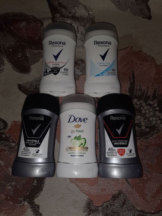 Антиперспіранти тверді Rexona, Dove, LSS, Nivea