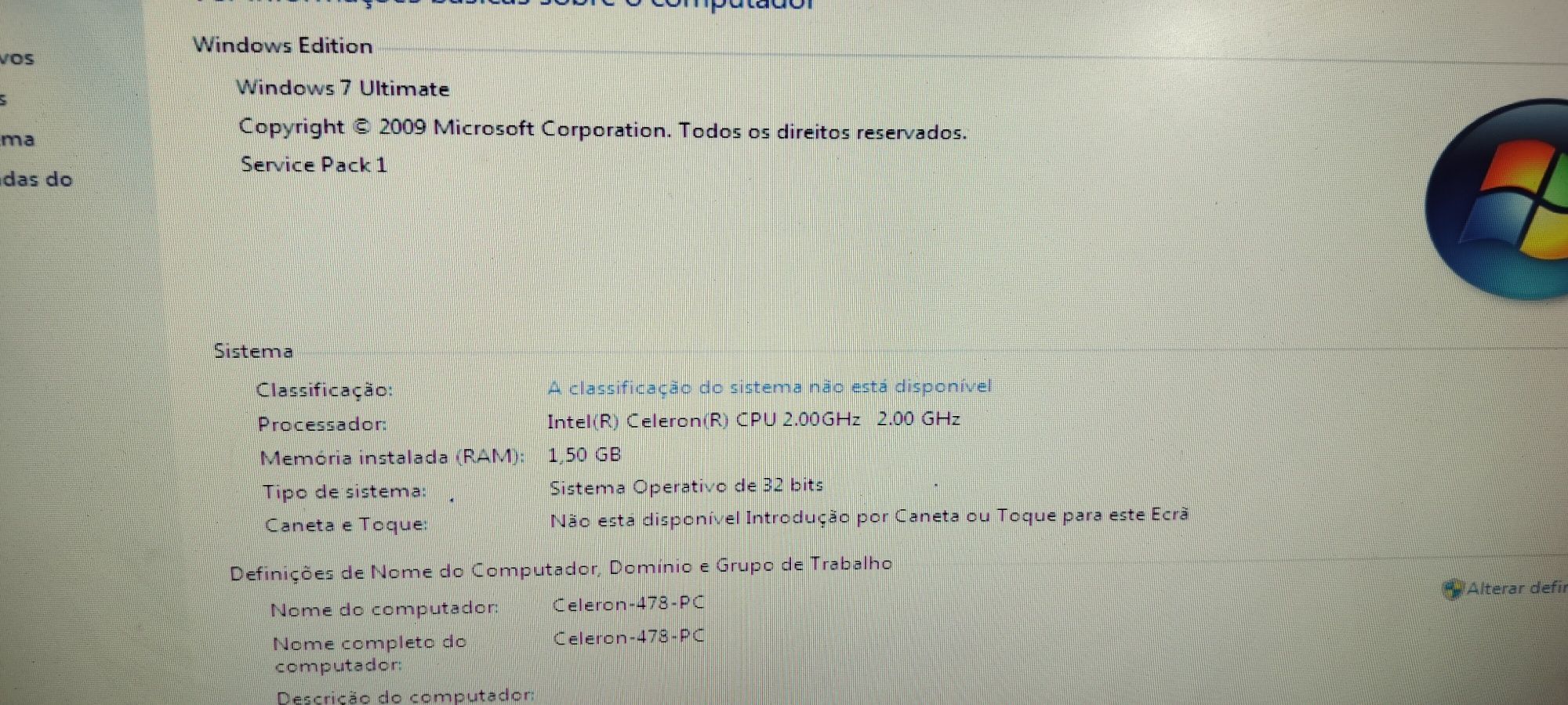 Computador barato de secretária