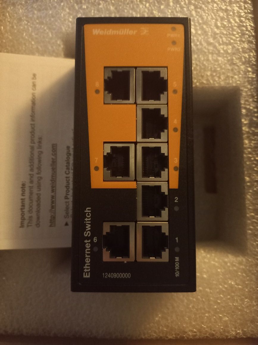 Rede Switch - sem gestão 8 Portas IP30