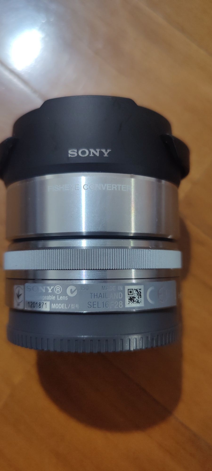 Objetiva Sony Sel 16f28 + conversor fhisheye