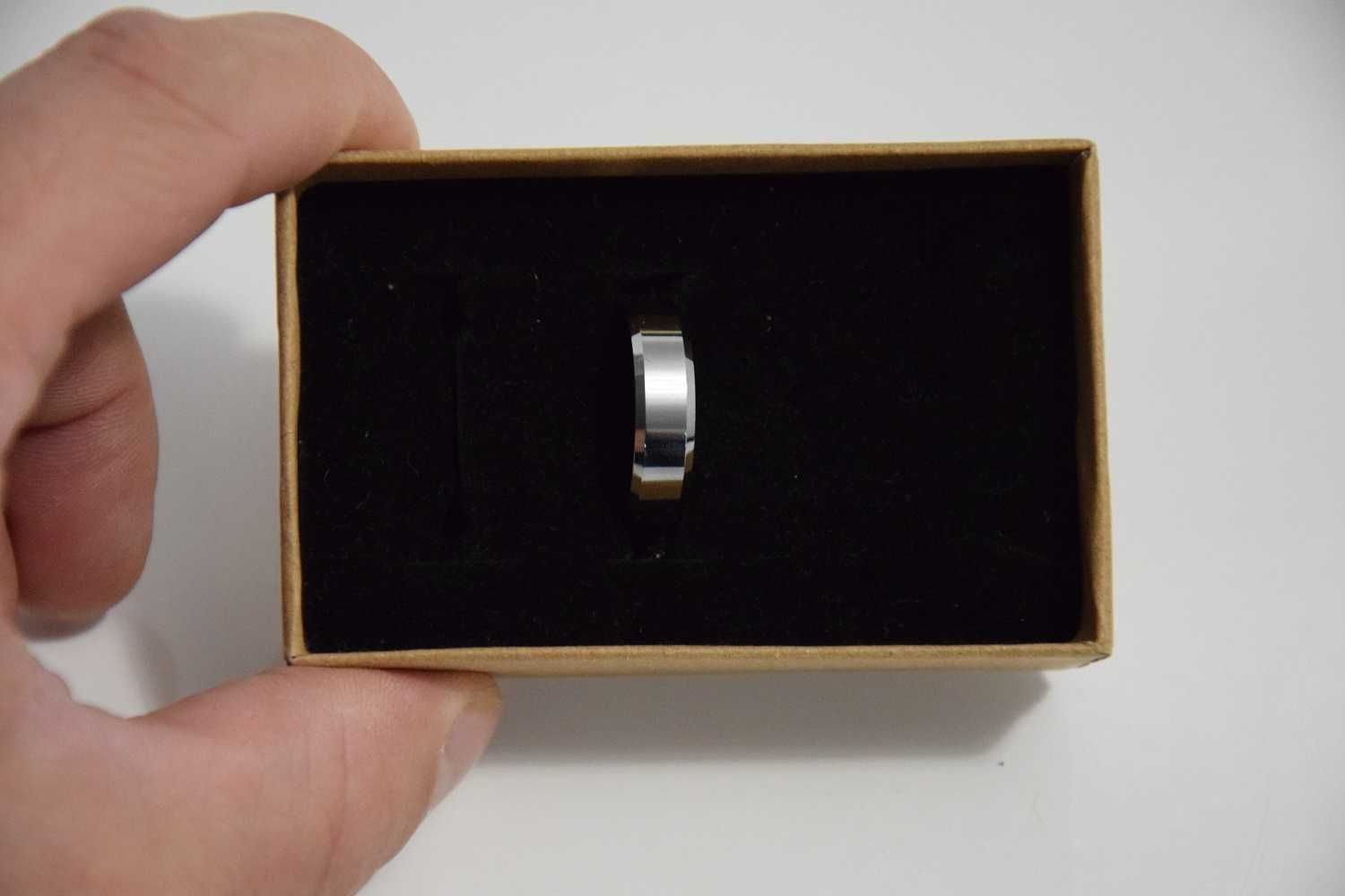 Obrączki wolframowe Tungsten Carbide węglik wolframu r. 10 (19,8mm)