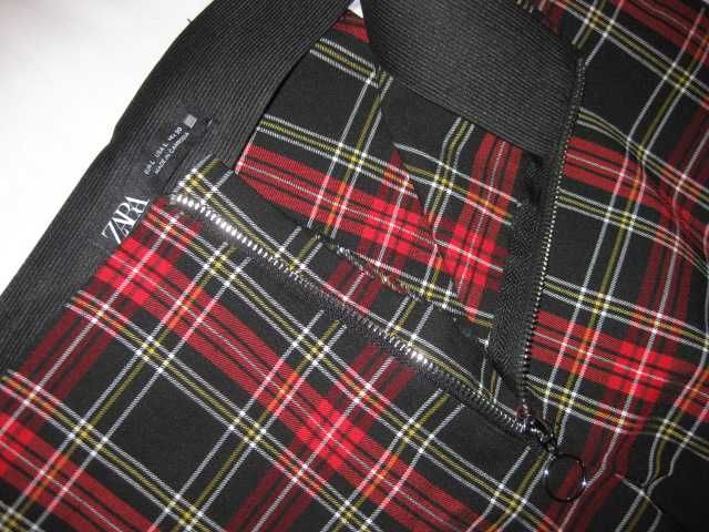 L Zara Зара штани Сліми вобтяжку стрейч еластичні як лосіни в клітинку