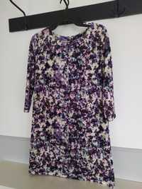 Sukienka fioletowa, tunika, H&M rozm. S