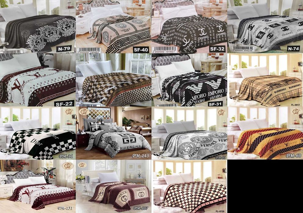 Koc logowane louis vuitton versace jakość premium armani dior