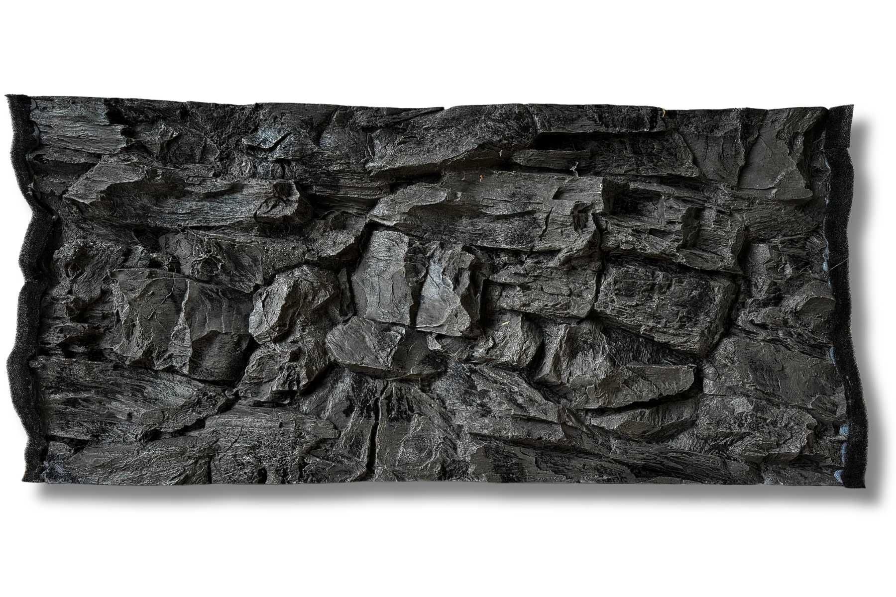 Tło Strukturalne wewnętrzne do akwarium SKAŁA SZARA 120x60 cm.